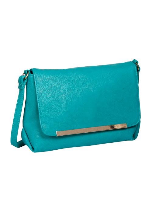 blue leatherette regular sling bag - 13720211 - Very Small Image - 1