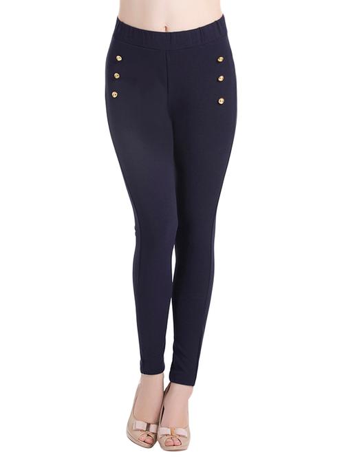 blue solid jegging - 13722912 - Very Small Image - 1