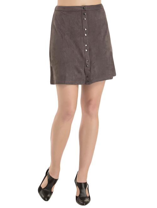grey a-line skirt - 13722928 - Very Small Image - 1