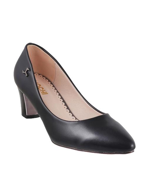 black pu slip on pumps - 13723710 - Very Small Image - 1
