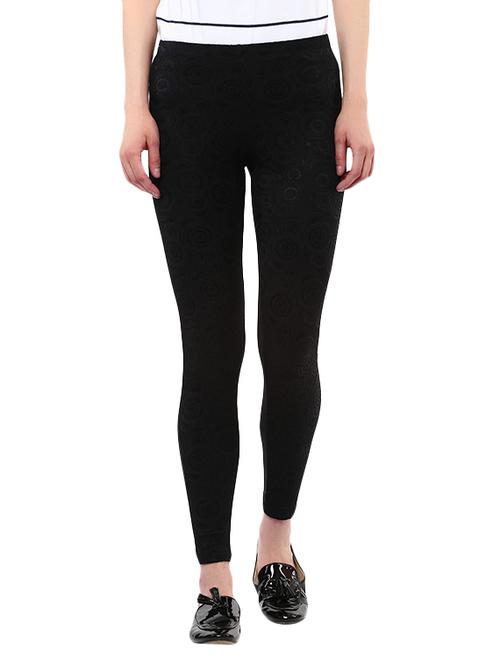 black cotton leggings - 13723935 - Very Small Image - 1