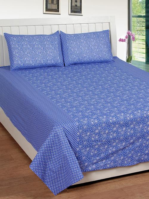 tanishka fabs poly-cotton double bedsheet - 13725091 - Very Small Image - 1