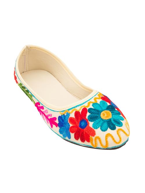 multi colored embroidered slip on jutis - 13725206 - Very Small Image - 1