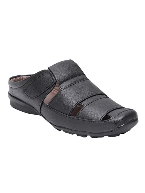 black leather slip on sandals - 13725349 - Very Small Image - 1