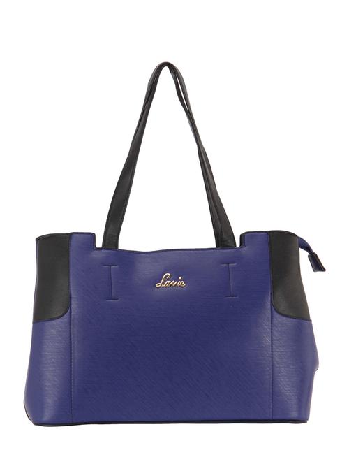 blue leatherette regular satchel - 13725505 - Very Small Image - 1
