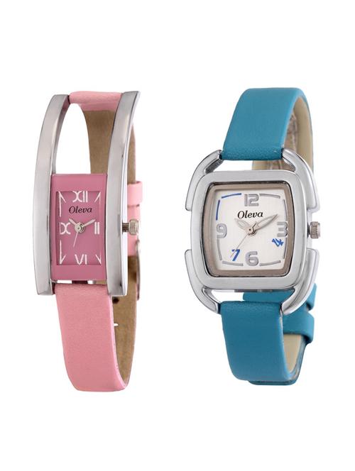 oleva deginer multicolor analog watch combo for women odw-47 - 13725853 - Very Small Image - 1