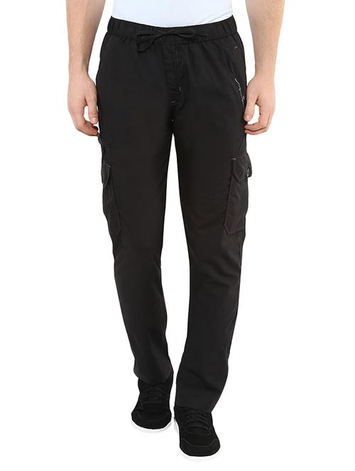black cotton casual trousers - 13727022 - Very Small Image - 1