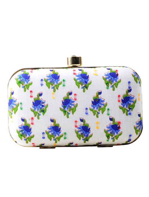 white polyester box clutch - 13729303 - Very Small Image - 1