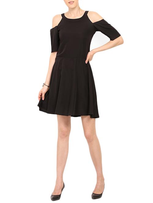solid black skater dress - 13733242 - Very Small Image - 1