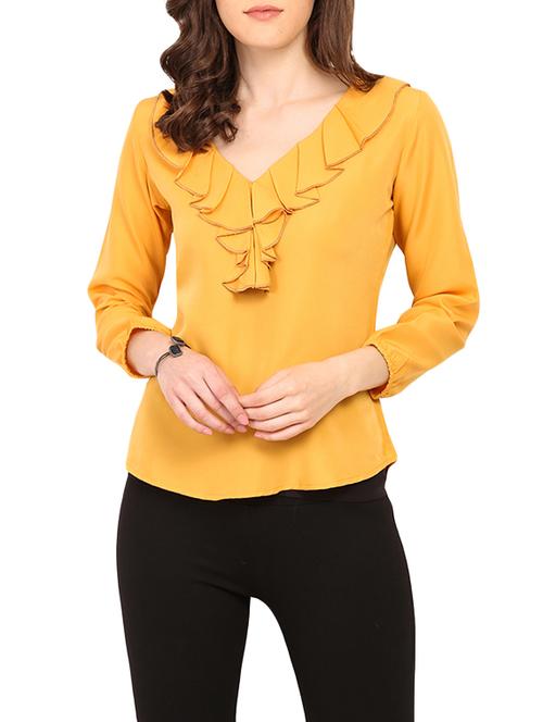 yellow ruffle top - 13733260 - Very Small Image - 1