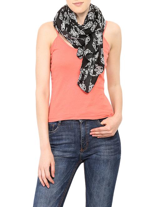 black cotton scarf - 13733733 - Very Small Image - 1