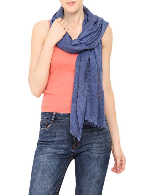 blue cotton scarf - 13733734 - Very Small Image - 1