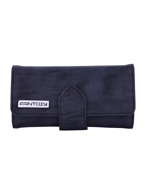 blue leatherette regular clutch - 13735812 - Very Small Image - 1
