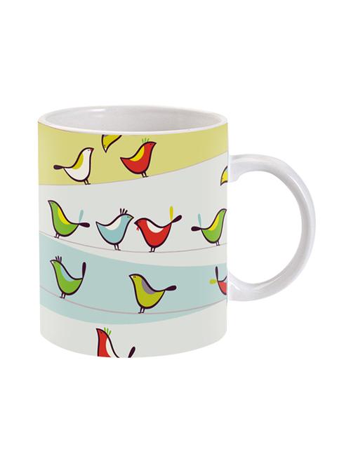 mooch wale birds on wire ceramic mug - 13738183 - Very Small Image - 1