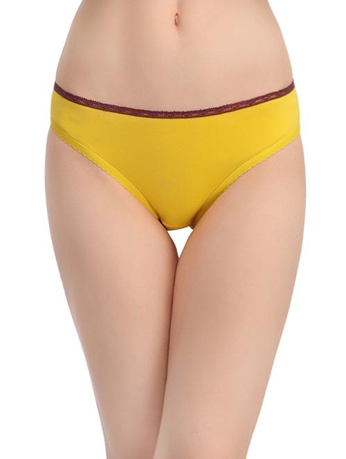 yellow cotton regular panty - 13741579 - Very Small Image - 1