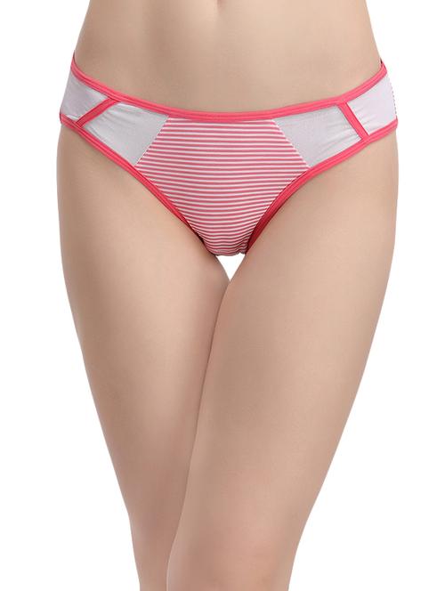 pink cotton bikini panty - 13741645 - Very Small Image - 1