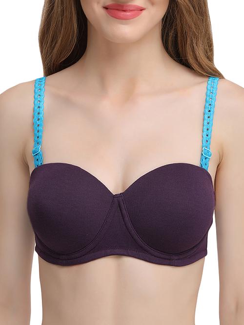 blue nylon bra straps - 13742646 - Very Small Image - 1