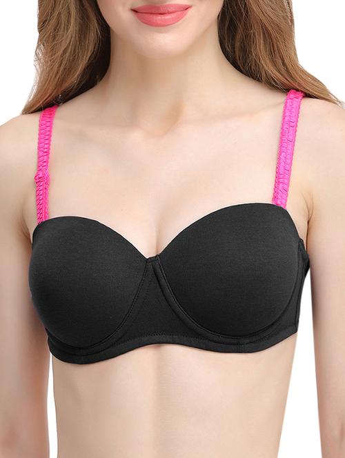 pink nylon bra straps - 13742649 - Very Small Image - 1