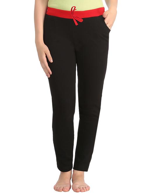 black cotton track pants - 13742728 - Very Small Image - 1