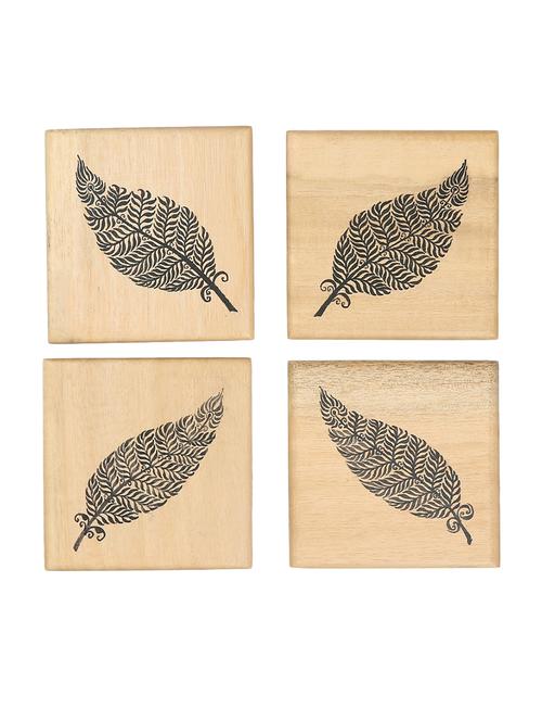 direct create wooden floral coaster set of 4 - 13742994 - Very Small Image - 1