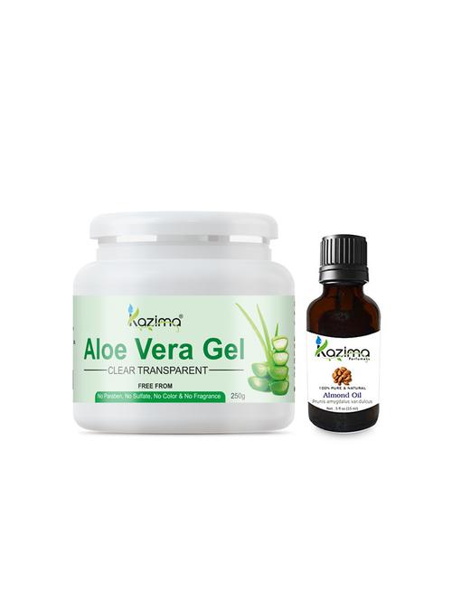 kazima aloe vera gel and kazima almond oil - 13744462 - Very Small Image - 1