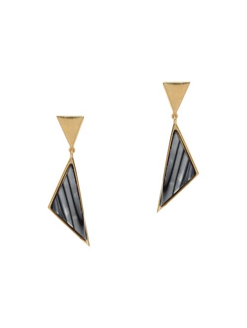 black metal drop earring - 13746119 - Very Small Image - 1