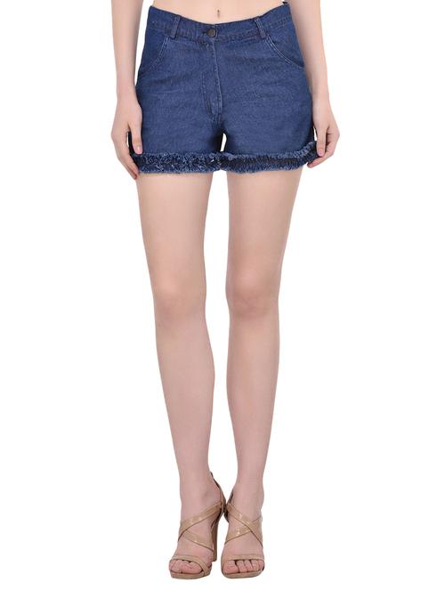 blue denim shorts - 13747416 - Very Small Image - 1