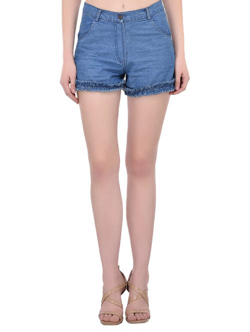 blue denim shorts - 13747417 - Very Small Image - 1