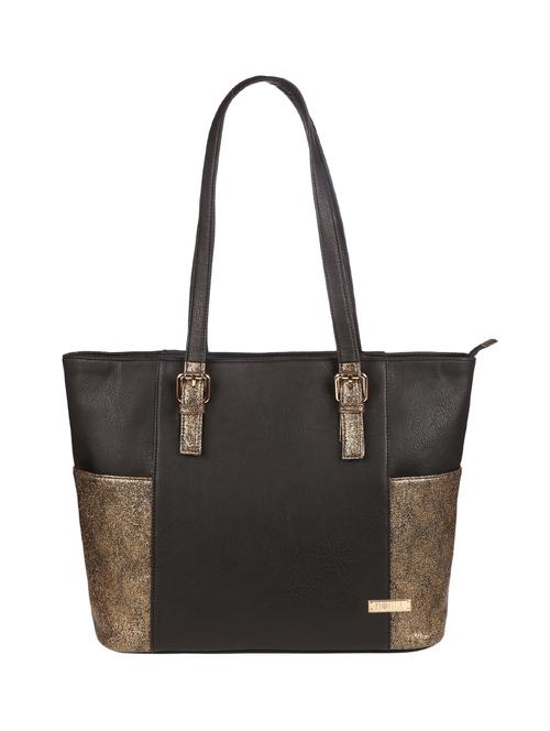 black leatherette regular handbag - 13752175 - Very Small Image - 1