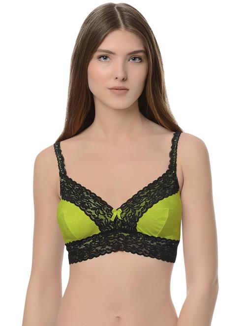 bow patch lace detail bra - 13752920 - Very Small Image - 1