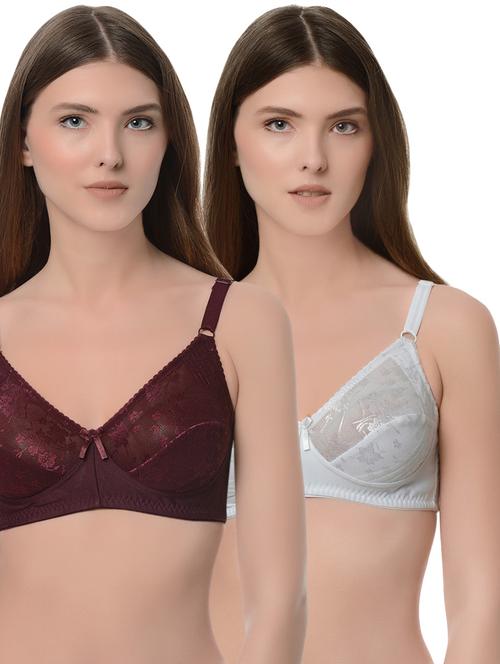 set of 2 multi colored nylon bras - 13752942 - Very Small Image - 1
