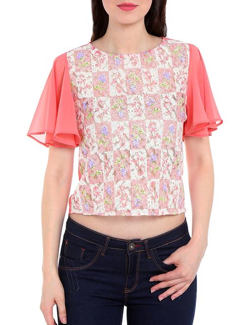 pink printed regular top - 13756940 - Very Small Image - 1