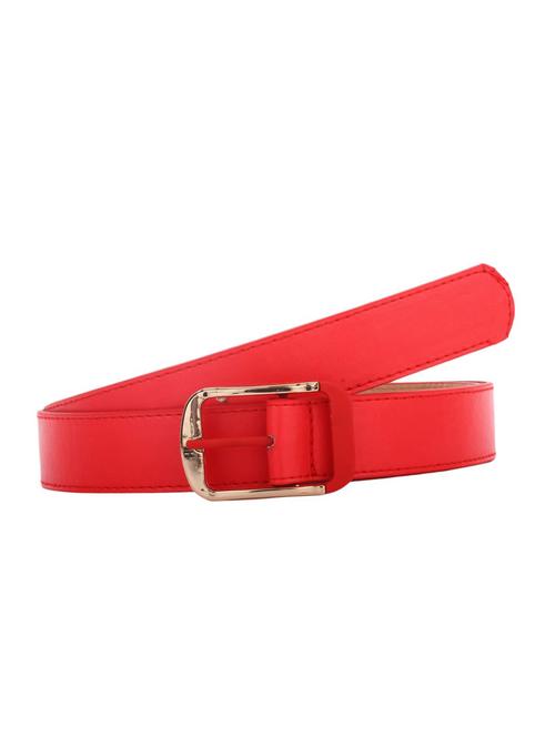 red leatherette (pu belt - 13757194 - Very Small Image - 1