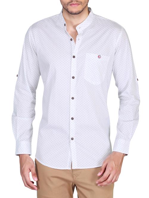 white cotton casual shirt - 13757990 - Very Small Image - 1