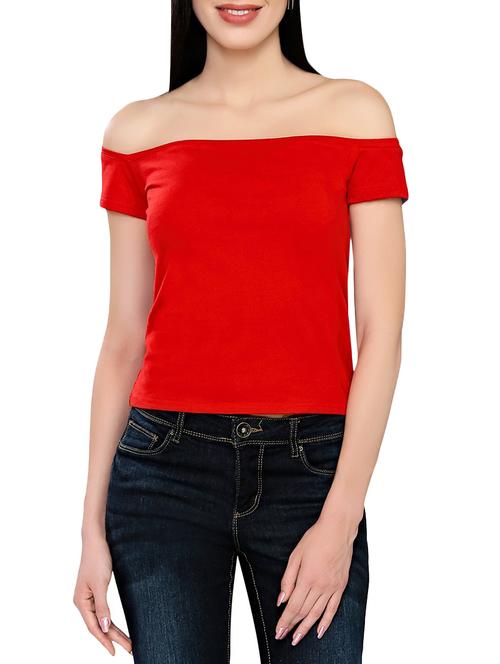 red cotton regular top - 13758175 - Very Small Image - 1