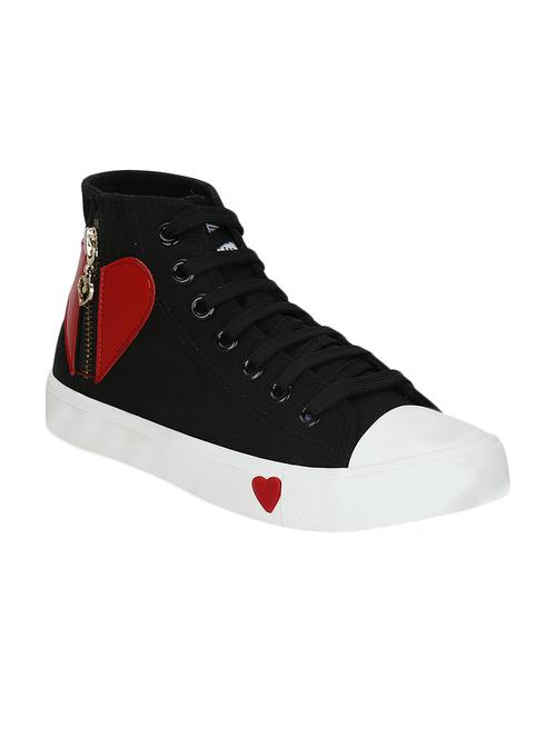 black canvas plimsolls sneakers - 13758662 - Very Small Image - 1