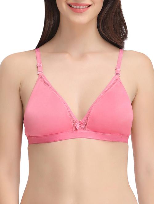 pink cotton bra - 13759034 - Very Small Image - 1