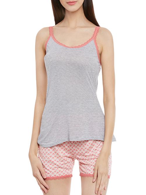 multicolored printed cotton shorts set - 13759144 - Very Small Image - 1