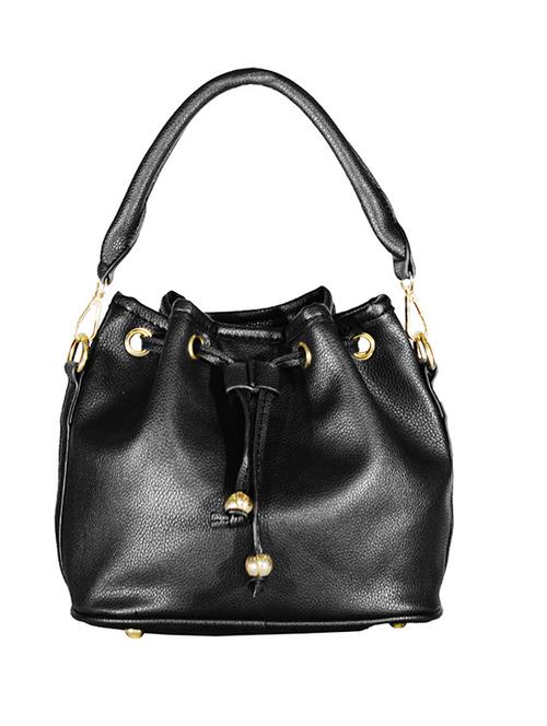 black leatherette regular sling bag - 13760509 - Very Small Image - 1