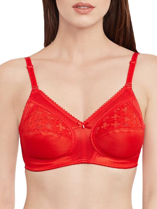 bow patch lace detail bra - 13762021 - Very Small Image - 1