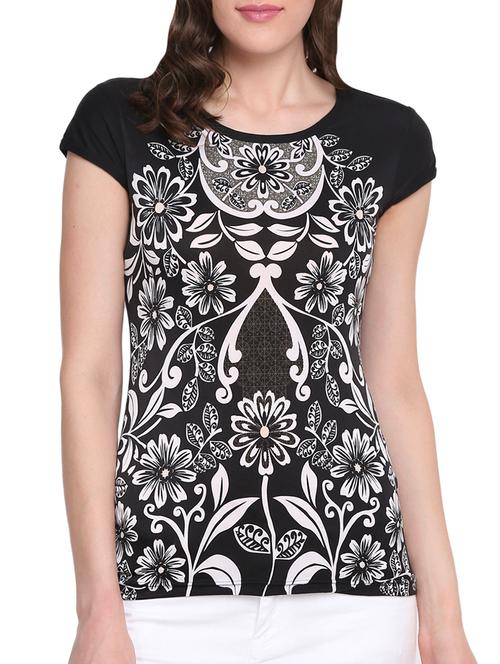 raglan sleeved floral top - 13762740 - Very Small Image - 1
