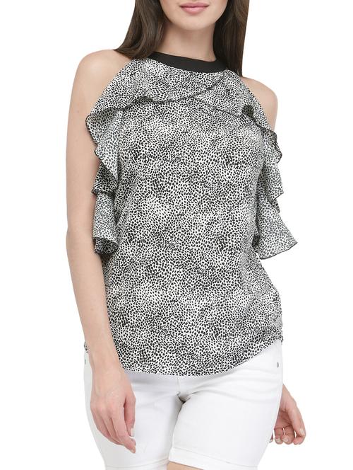 halter neck animal printed top - 13762753 - Very Small Image - 1