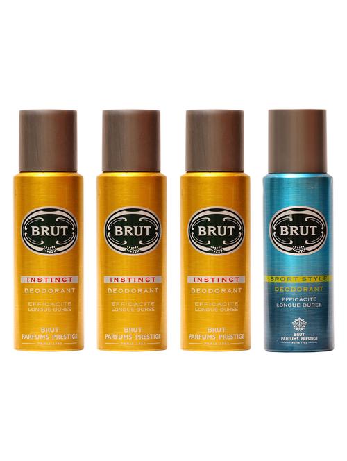 brut instinct pack of 3 & sports style deo for men - 13764278 - Very Small Image - 1