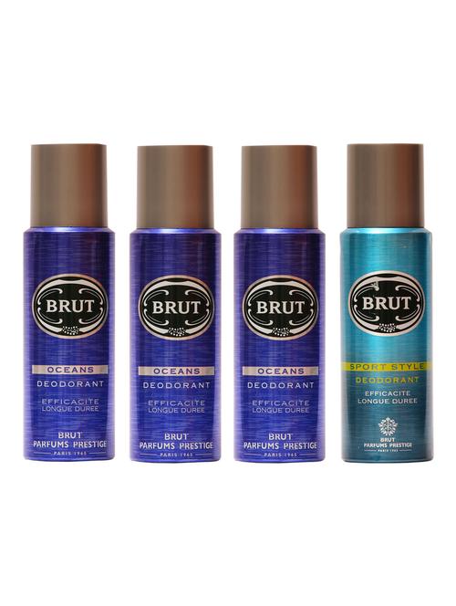 brut oceans pack of 3 & sports style deo for men - 13764307 - Very Small Image - 1