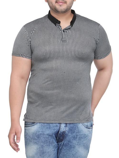 black cotton polo t-shirt - 13765161 - Very Small Image - 1