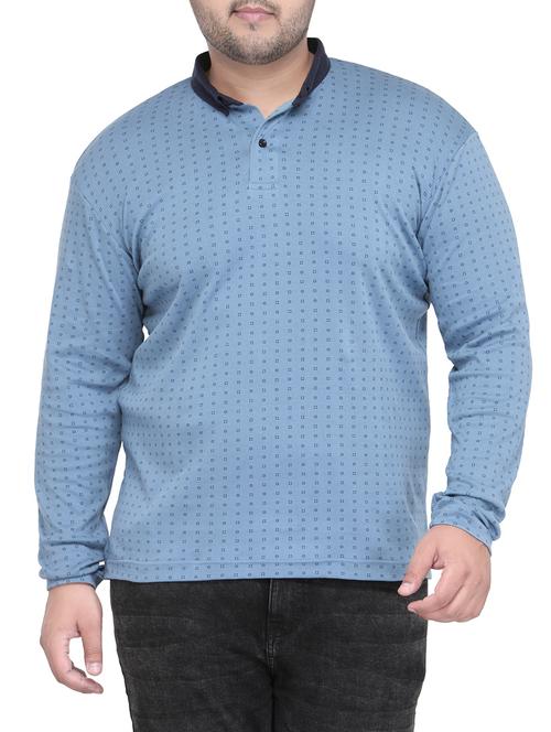 blue cotton t-shirt - 13765169 - Very Small Image - 1
