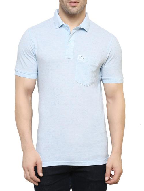 light blue cotton t-shirt - 13766588 - Very Small Image - 1
