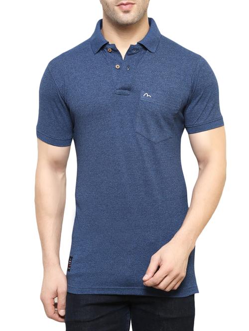 navy blue cotton t-shirt - 13766590 - Very Small Image - 1