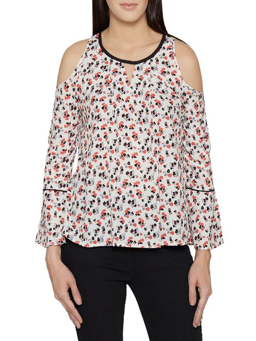 multicolored floral printed regular top - 13767217 - Very Small Image - 1
