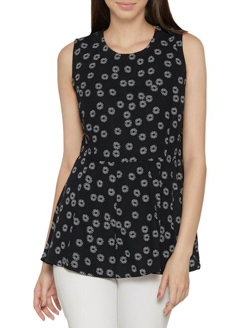 floral flared hem top - 13767339 - Very Small Image - 1